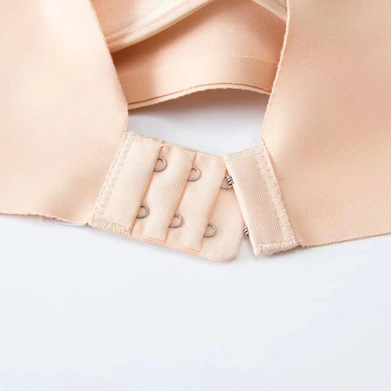 Wireless Push Up Bra Seamless 3/4 Cup Glossy Bralette - Comfortable Japanese Style Lingerie - ZOOMNSTORE