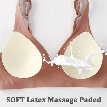 Wireless Push Up Bra - Seamless Jelly Bra With Wire Free Support & Adjustable Straps - ZOOMNSTORE