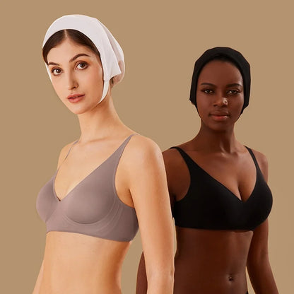 Wireless Push Up Bra - Seamless Jelly Bra With Wire Free Support & Adjustable Straps - ZOOMNSTORE