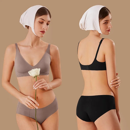 Wireless Push Up Bra - Seamless Jelly Bra With Wire Free Support & Adjustable Straps - ZOOMNSTORE