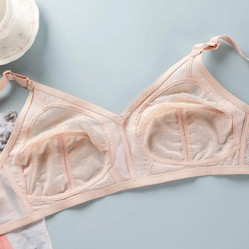 Wireless Push Up Bra - Ultra Thin Lace Bra Women | Large Size Bras, Adjustable Strap Bra - ZOOMNSTORE