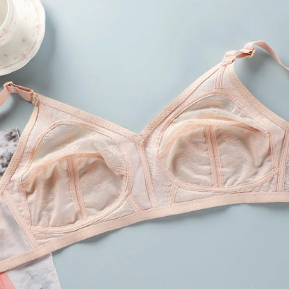 Wireless Push Up Bra - Ultra Thin Lace Bra Women | Large Size Bras, Adjustable Strap Bra - ZOOMNSTORE