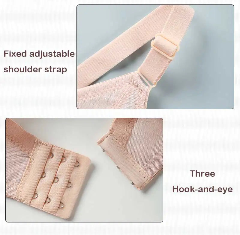 Wireless Push Up Bra - Ultra Thin Lace Bra Women | Large Size Bras, Adjustable Strap Bra - ZOOMNSTORE