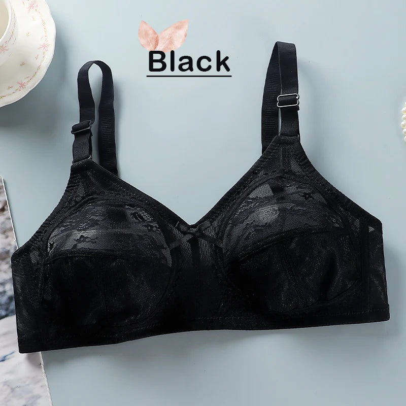 Wireless Push Up Bra - Ultra Thin Lace Bra Women | Large Size Bras, Adjustable Strap Bra - ZOOMNSTORE