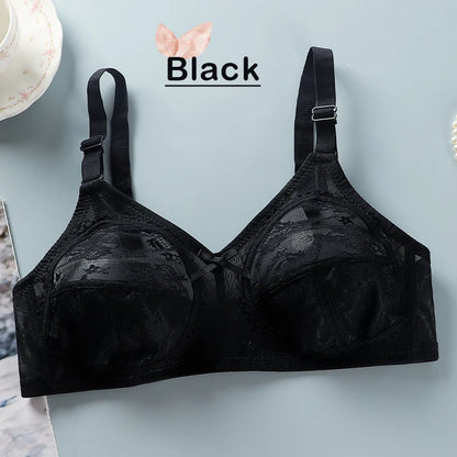 Wireless Push Up Bra - Ultra Thin Lace Bra Women | Large Size Bras, Adjustable Strap Bra - ZOOMNSTORE