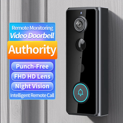 Wireless Smart Doorbell - IP65 Waterproof WiFi Video Intercom with PIR Motion Detection - ZOOMNSTORE