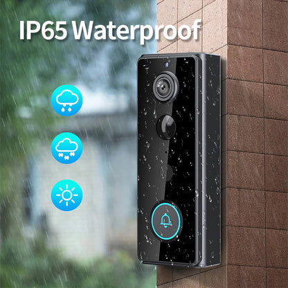 Wireless Smart Doorbell - IP65 Waterproof WiFi Video Intercom with PIR Motion Detection - ZOOMNSTORE