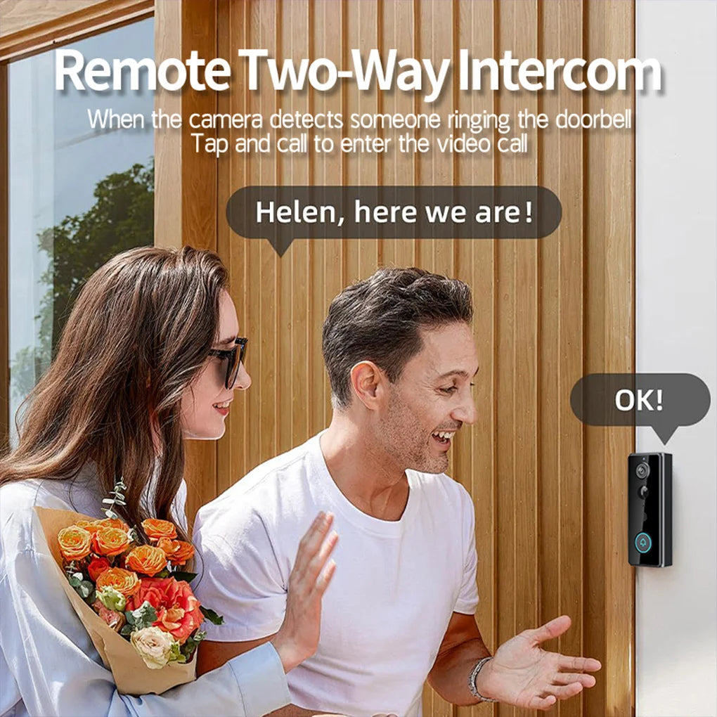 Wireless Smart Doorbell - IP65 Waterproof WiFi Video Intercom with PIR Motion Detection - ZOOMNSTORE