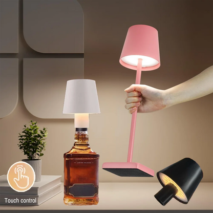 Wireless Touch LED Table Lamp - 3-Level Dimming for Bedroom Dining Room Bar and Desk - ZOOMNSTORE