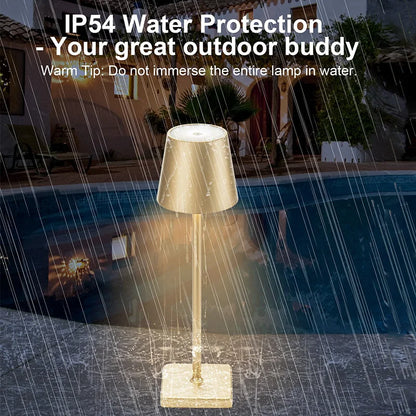 Wireless Touch LED Table Lamp - 3-Level Dimming for Bedroom Dining Room Bar and Desk - ZOOMNSTORE