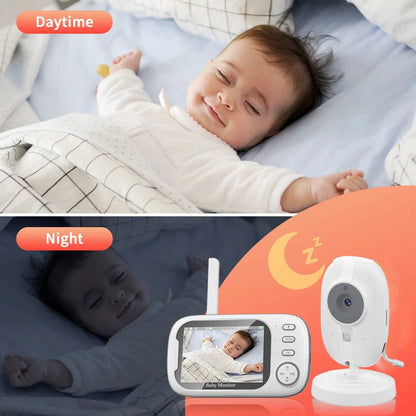 Cdycam New 3.5 inch Wireless Video Baby Monitor Night Vision Temperature Monitoring 2 Way Audio Talk Baby Nanny Security Camera - ZOOMNSTORE