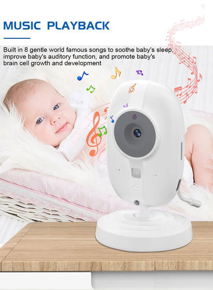 Cdycam New 3.5 inch Wireless Video Baby Monitor Night Vision Temperature Monitoring 2 Way Audio Talk Baby Nanny Security Camera - ZOOMNSTORE