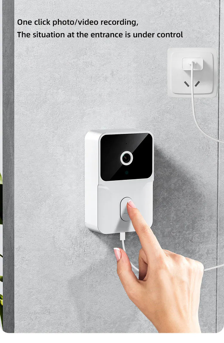 Wireless Video Doorbell - 4.3 Inch Color Display With Infrared Night Vision & Two-Way Intercom - ZOOMNSTORE