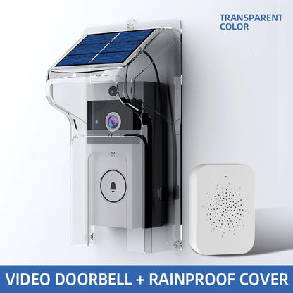 Wireless Video Doorbell - Solar Powered Waterproof Camera with Night Vision & Two-Way Intercom - ZOOMNSTORE