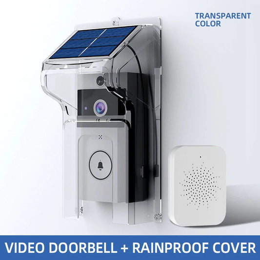 Wireless Video Doorbell - Solar Powered Waterproof Camera with Night Vision & Two-Way Intercom - ZOOMNSTORE