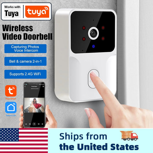 Wireless Video Doorbell With HD Camera - Smart Home Security, Night Vision & Two-Way Audio - ZOOMNSTORE