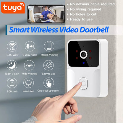 Wireless Video Doorbell With HD Camera - Smart Home Security, Night Vision & Two-Way Audio - ZOOMNSTORE