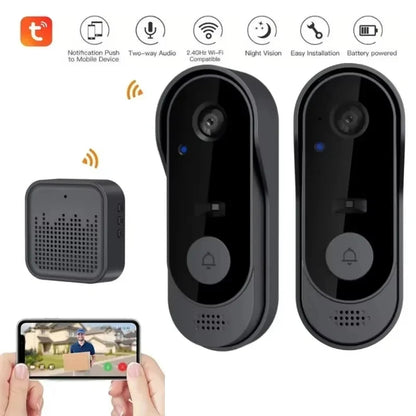 Wireless Video Doorbell - HD Video Intercom, Waterproof Outdoor Security Camera - ZOOMNSTORE