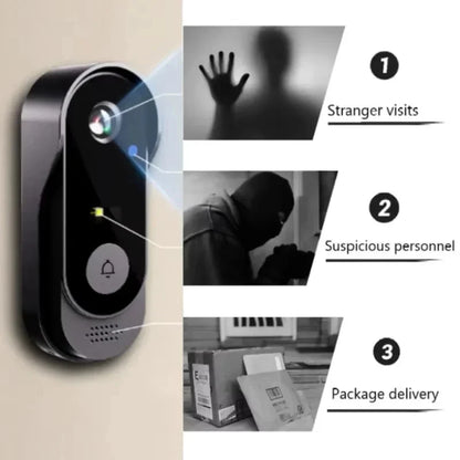 Wireless Video Doorbell - HD Video Intercom, Waterproof Outdoor Security Camera - ZOOMNSTORE