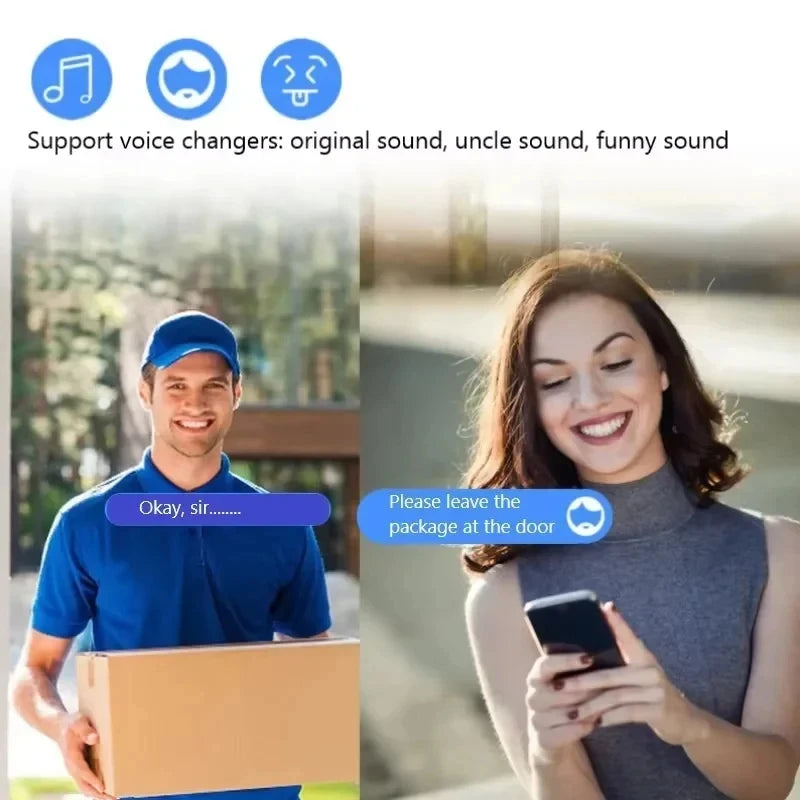 Wireless Video Doorbell - HD Video Intercom, Waterproof Outdoor Security Camera - ZOOMNSTORE