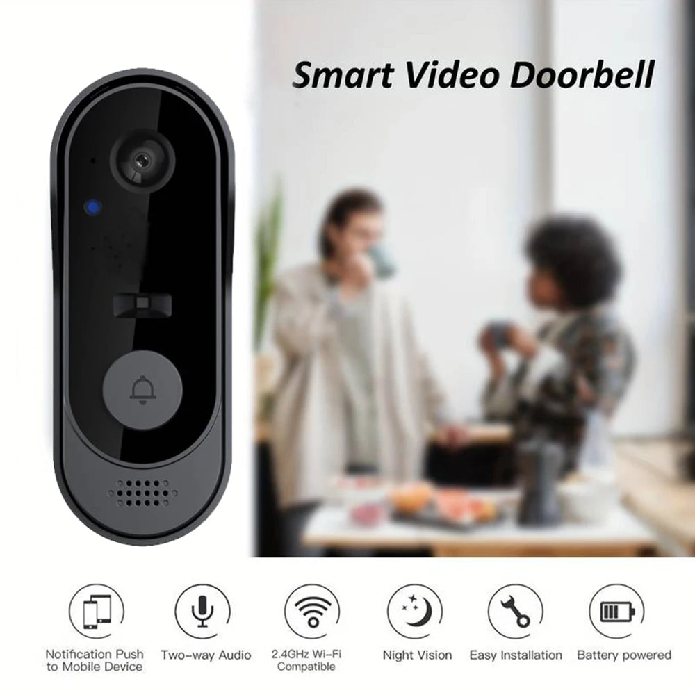Wireless Video Doorbell - HD Video Intercom, Waterproof Outdoor Security Camera - ZOOMNSTORE