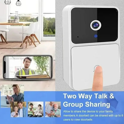 Wireless Video Doorbell - WiFi Doorbell With Night Vision & Two Way Audio - ZOOMNSTORE