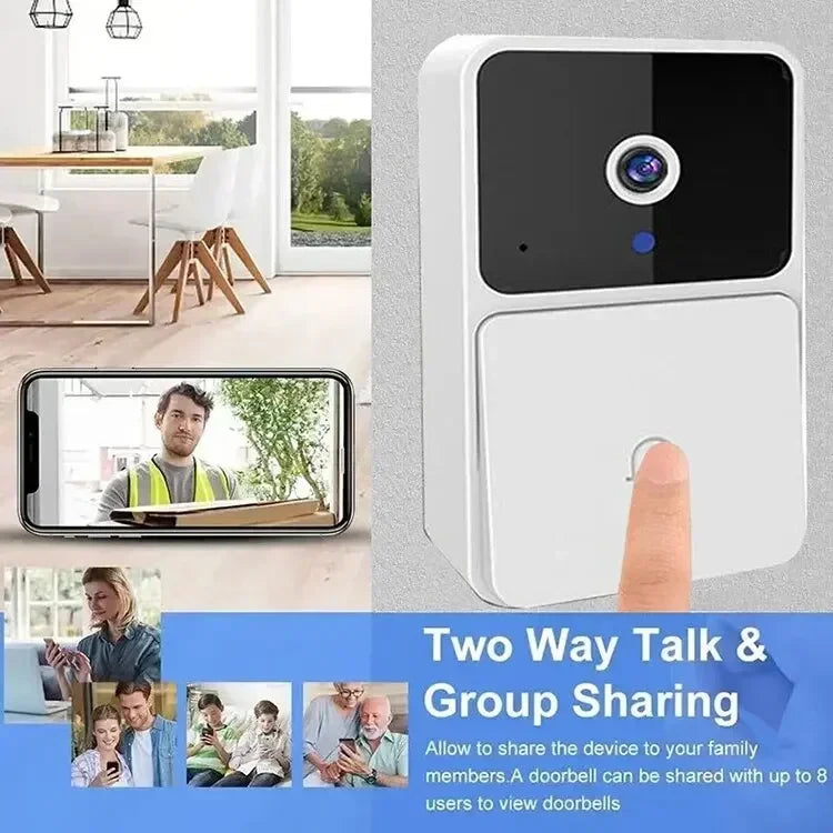 Wireless Video Doorbell - WiFi Doorbell With Night Vision & Two Way Audio - ZOOMNSTORE