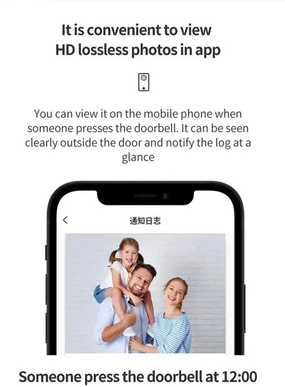 Wireless Video Doorbell - WiFi Doorbell With Night Vision & Two Way Audio - ZOOMNSTORE