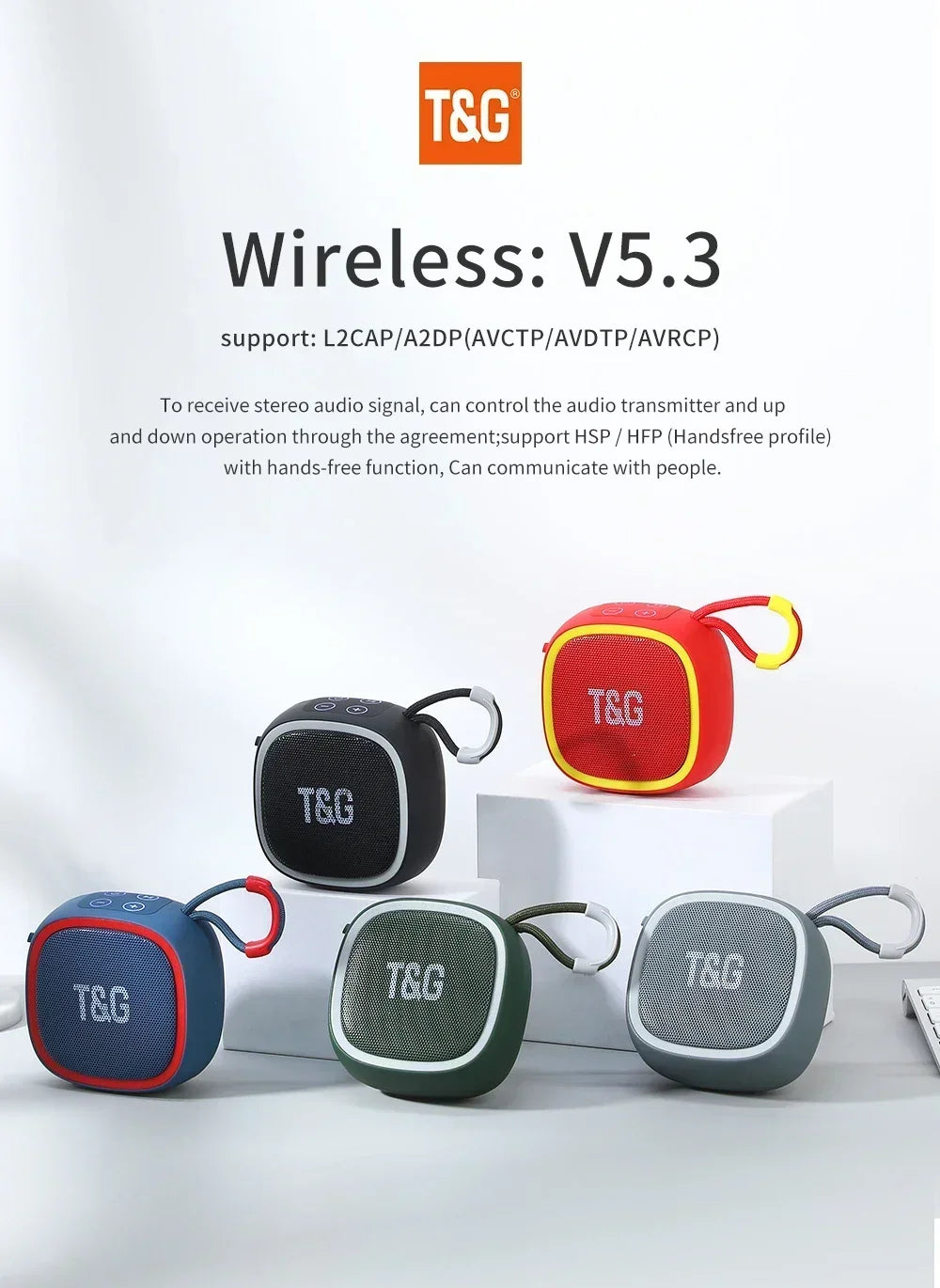 Wireless Waterproof Bluetooth Speaker - Powerful Portable Mini Bluetooth 5.3 Speaker - ZOOMNSTORE
