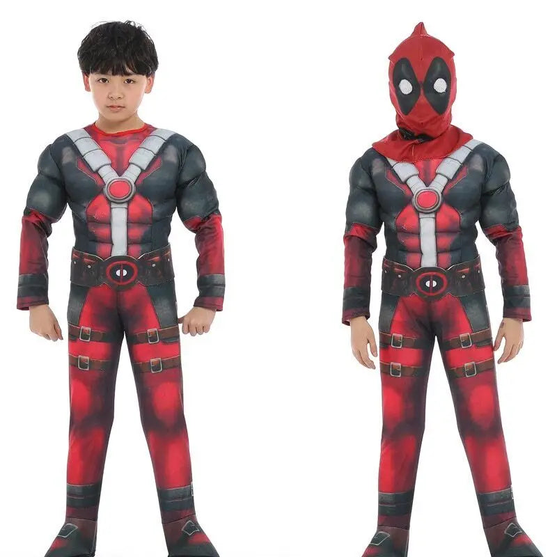 Child Movie Luxury Mask Jumpsuit Wolverine Cosplay Costume Halloween Christmas Kids New Year Costume Superhero Fantasy props - ZOOMNSTORE