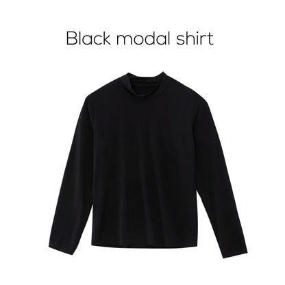 Womens Autumn Winter Maxi Dress  Modal Shirt Set - High Quality Lurex Cardigan - ZOOMNSTORE