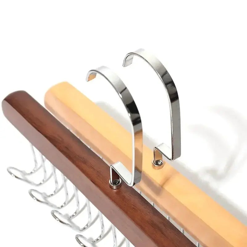 Women Bra Hanger - Durable Wood Closet Organizer with Stainless Steel Hooks - ZOOMNSTORE