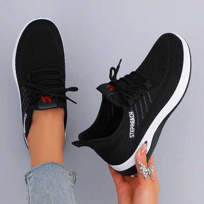 Womens Breathable Mesh Casual Sneakers - Summer Flat Shoes Free Shipping - ZOOMNSTORE