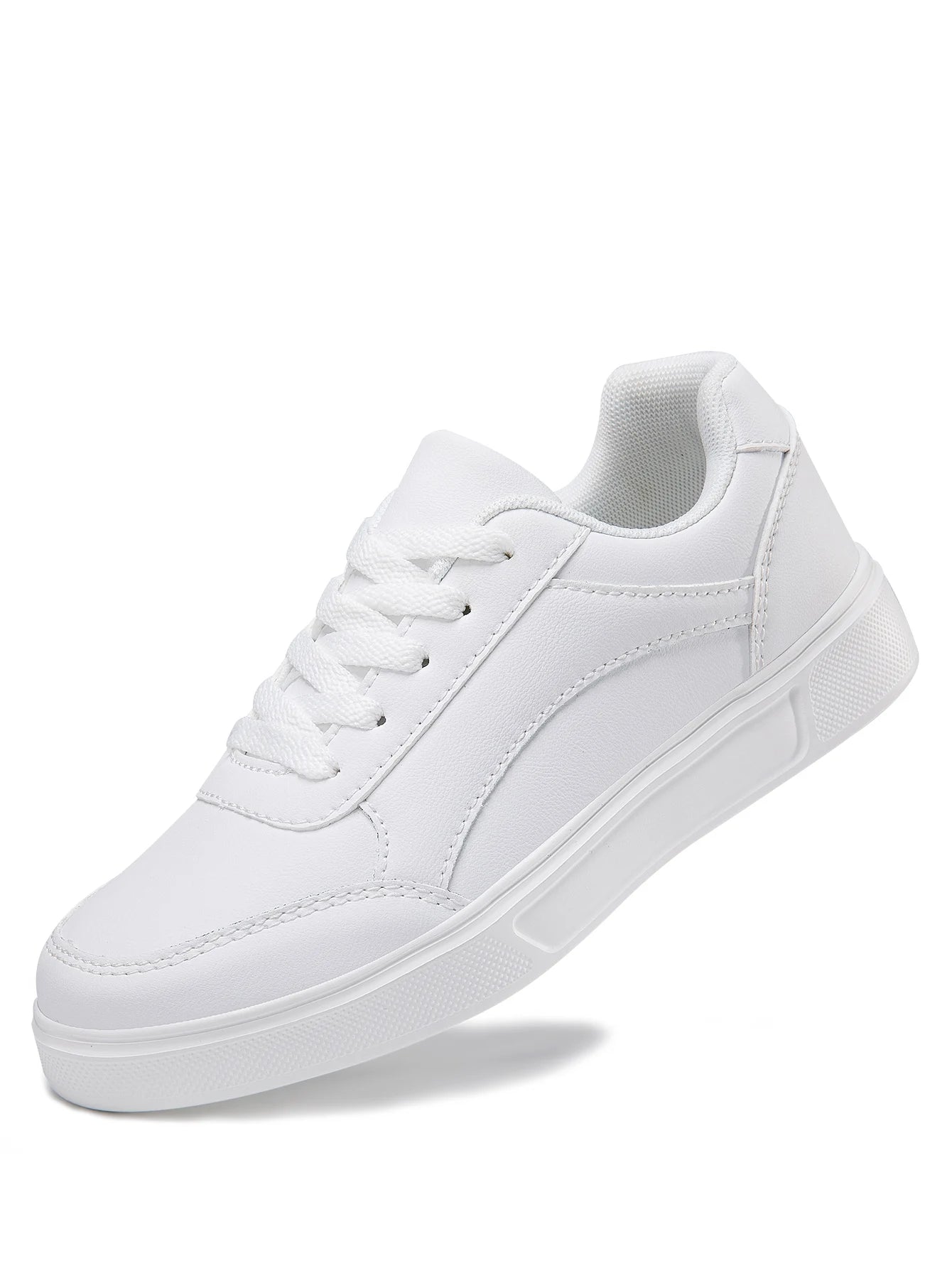 Women Casual Sneakers - PU Leather Platform Shoes | Non Slip Skate Style - ZOOMNSTORE