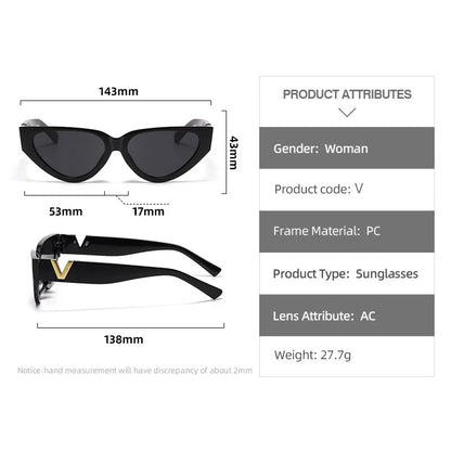 Luxury Cat Eye Sunglasses - Fashionable UV400 Womens Eyewear - ZOOMNSTORE
