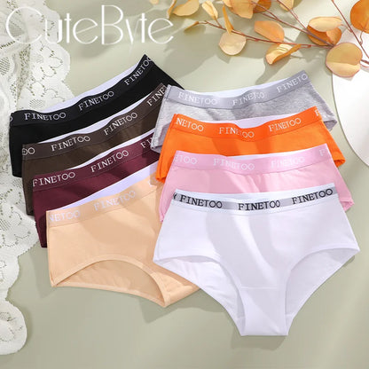 Women Cotton Briefs - Soft Breathable Low-Rise Panties 3Pcs Cotton Underwear Set - ZOOMNSTORE