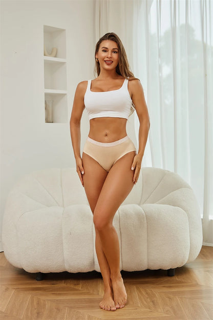 Women Cotton Briefs - Soft Breathable Low-Rise Panties 3Pcs Cotton Underwear Set - ZOOMNSTORE