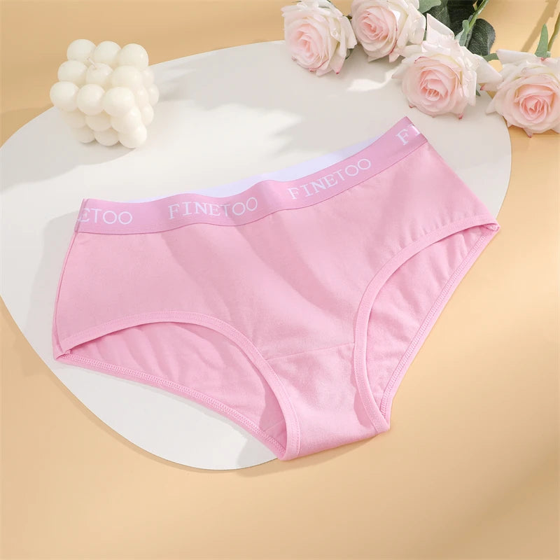 Women Cotton Briefs - Soft Breathable Low-Rise Panties 3Pcs Cotton Underwear Set - ZOOMNSTORE