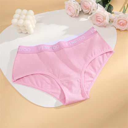 Women Cotton Briefs - Soft Breathable Low-Rise Panties 3Pcs Cotton Underwear Set - ZOOMNSTORE