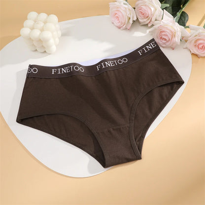 Women Cotton Briefs - Soft Breathable Low-Rise Panties 3Pcs Cotton Underwear Set - ZOOMNSTORE