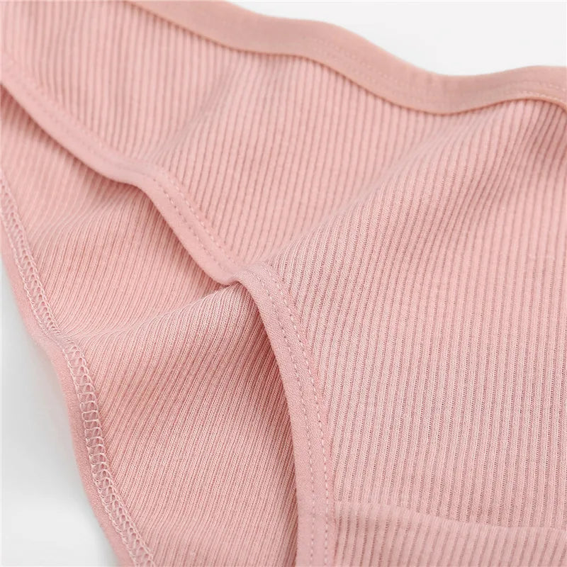 Women Cotton Panties - 5PCS Mid Rise Briefs Plus Size Sexy Ladies Underwear - ZOOMNSTORE