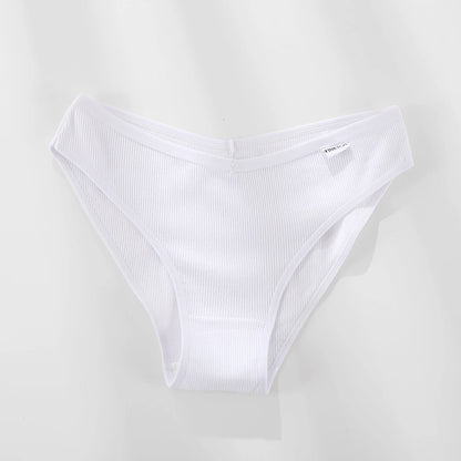 Women Cotton Panties - 5PCS Mid Rise Briefs Plus Size Sexy Ladies Underwear - ZOOMNSTORE