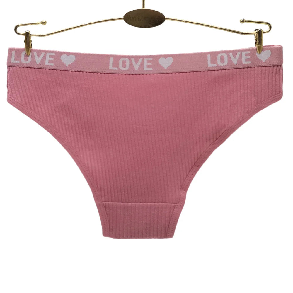 Women Cotton Panties - 6 Pack Ribbed Cotton Underwear Set | Comfortable Low Waist Briefs - ZOOMNSTORE