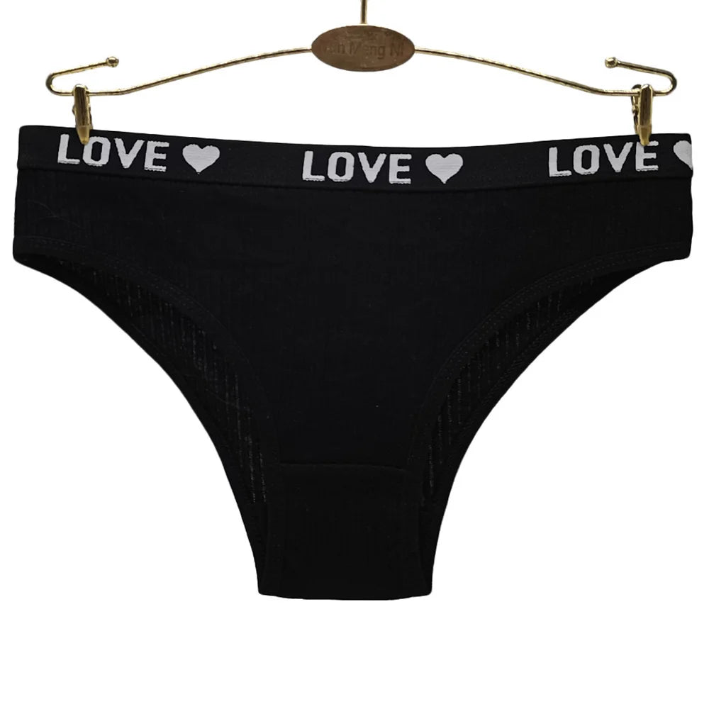 Women Cotton Panties - 6 Pack Ribbed Cotton Underwear Set | Comfortable Low Waist Briefs - ZOOMNSTORE