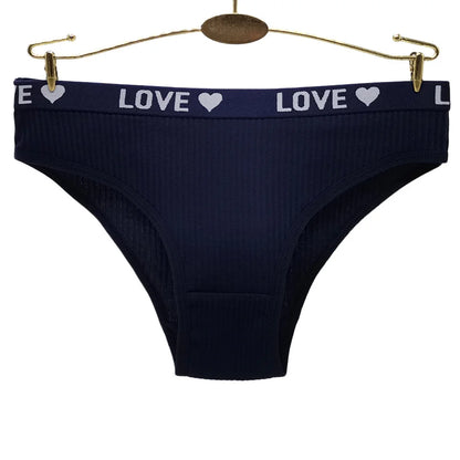 Women Cotton Panties - 6 Pack Ribbed Cotton Underwear Set | Comfortable Low Waist Briefs - ZOOMNSTORE