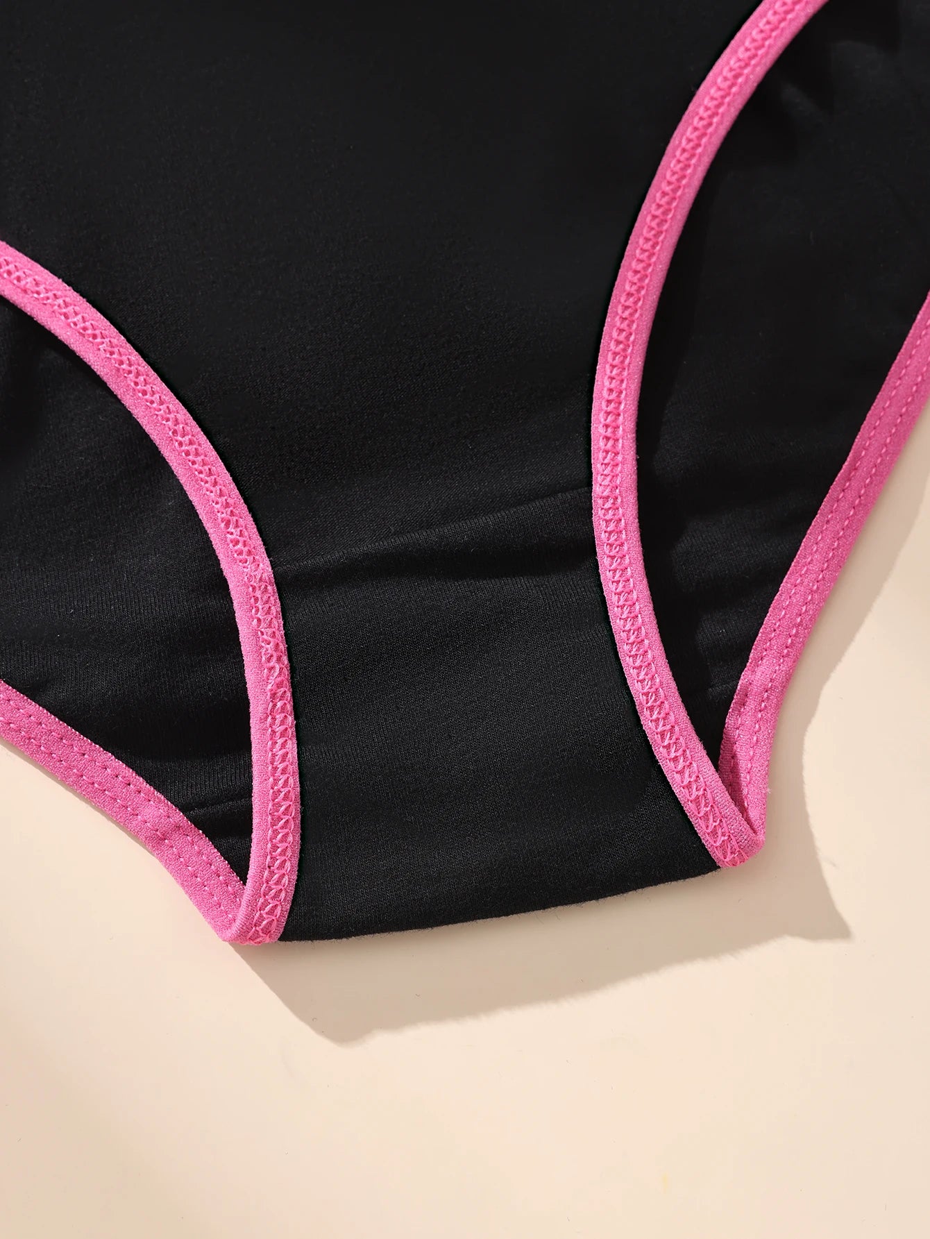 Women Cotton Panties - 6Pcs Breathable Low-Rise Underwear Set | Soft Stretch Black Briefs - ZOOMNSTORE