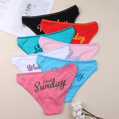 Women Cotton Panties - 7 Days Breathable Briefs | Comfortable Mid-Rise Underwear Set - ZOOMNSTORE