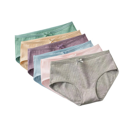 Women Cotton Panties - Soft Stretch Lingerie Set | Breathable Low-Rise Briefs - ZOOMNSTORE