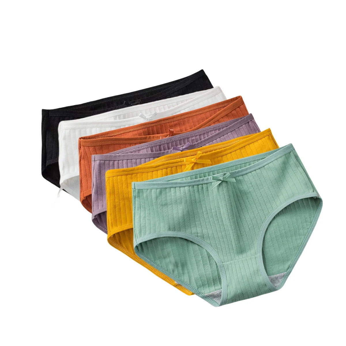Women Cotton Panties - Soft Stretch Lingerie Set | Breathable Low-Rise Briefs - ZOOMNSTORE