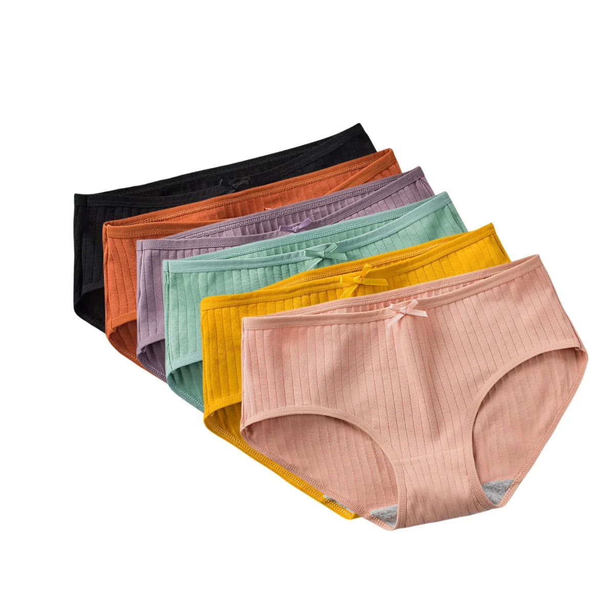 Women Cotton Panties - Soft Stretch Lingerie Set | Breathable Low-Rise Briefs - ZOOMNSTORE